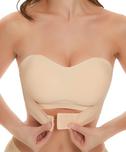 حمالات صدر بدون حمالات للنساء حمالة صدر بإبزيم أمامي خالية من الأسلاك ومضادة للانزلاق وغير مرئية وأشرطة قابلة للانفصال in Kuwait