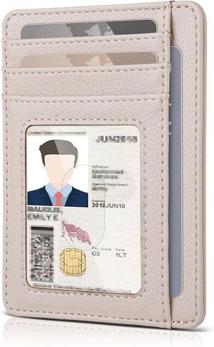 Teskyer Slim Wallet for Men, Minimalist Front Pocket RFID Blocking Leather Wallet Credit Card Holder for Men & Women in Kuwait
