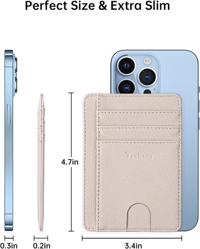 Teskyer Slim Wallet for Men, Minimalist Front Pocket RFID Blocking Leather Wallet Credit Card Holder for Men & Women in Kuwait