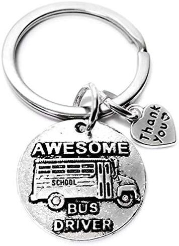 Awesome Bus Driver Keychain,Appreciation Gift Keychain,School Bus Driver Gift,Employee Appreciation Gift,Coworker Gift,Thank You Gift in Saudi Arabia