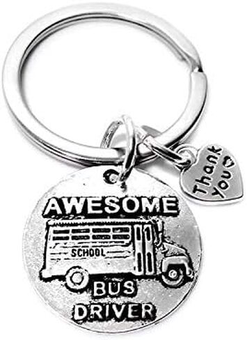 Awesome Bus Driver Keychain,Appreciation Gift Keychain,School Bus Driver Gift,Employee Appreciation Gift,Coworker Gift,Thank You Gift in Saudi Arabia