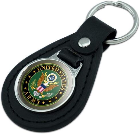 GRAPHICS & MORE Black Leather U.S. Army United States Army Eagle Logo Keychain in Saudi Arabia