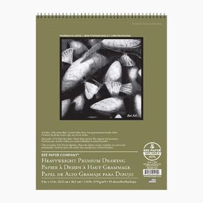 Bee Paper Company Bee Paper High Rag, 9-inch x 12-inch, 25 Sheet Wire Bound Pad, White