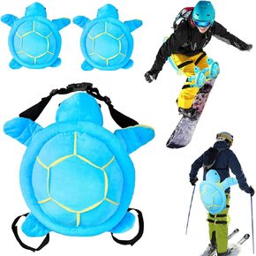 3 قطع من وسادات مؤخرة السلحفاة للتزلج على الجليد، مجموعة معدات حماية للتزلج على الجليد، واقيات الورك ثلاثية الأبعاد لطيفة للتزلج على الجليد، وسادة ركبة سلحفاة مبطنة للأطفال والكبار، حماية بكرة التزلج in Kuwait