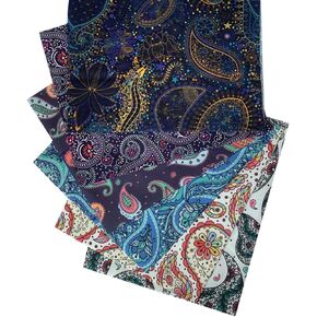 مجموعة من 6 قطع من قماش بيزلي بنمط رترو بنمط بوهيمي عتيق لتزيين المنزل والخياطة والحرف اليدوية، 18 × 22 انش، 6 قطع اس زد ار يو اي زد اف زد in Kuwait