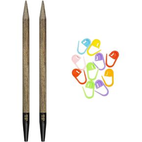 Lykke Driftwood 3.5-Inch (9cm) Interchangeable Circular Knitting Needle Tips US Size 7 (4.5mm) Bundle with Artsiga Crafts Stitch Markers in Saudi Arabia