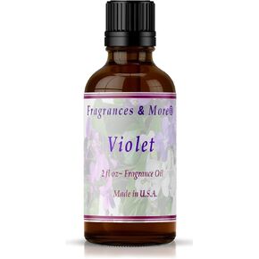 زيت عطري بنفسجي، رائحة لصنع الصابون وصنع الشموع، يستخدم مع موزعات، زجاجة كهرمانية بسعة 2 اونصة مع قطارة اوروبية لسهولة التوزيع، زيت عطري. in Kuwait