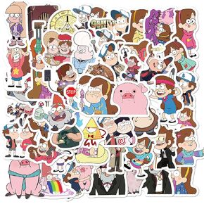 ملصقات Gravity Falls 50 قطعة مناسبة لأجهزة الكمبيوتر المحمولة، والدراجات النارية، والسيارات، والهواتف، والبيانو، والجيتار، وألواح التزلج، والخوذ، والأكواب، والدراجات، وأجهزة الكمبيوتر المحمولة، وملصقات الأطفال والمراهقين والبالغين العصرية. in Kuwait