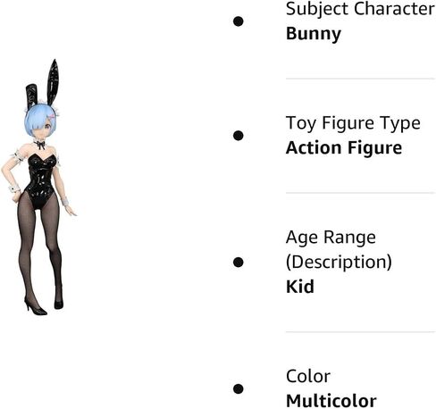 Furyu Re:Zero - بدء الحياة في عالم آخر: شخصية Rem BiCute Bunnies PVC، متعددة الألوان، 11 بوصة in Saudi Arabia