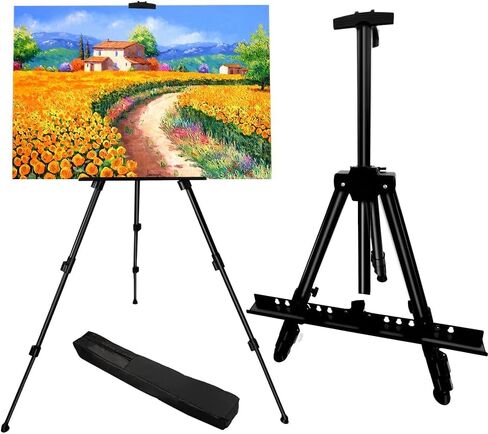 RRFTOK Art Easel Stand, 17-66 in Adjustable Metal Tripod with Bag in Saudi Arabia
