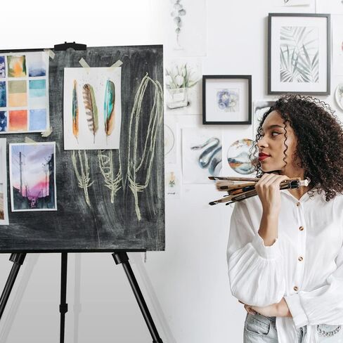 RRFTOK Art Easel Stand, 17-66 in Adjustable Metal Tripod with Bag in Saudi Arabia
