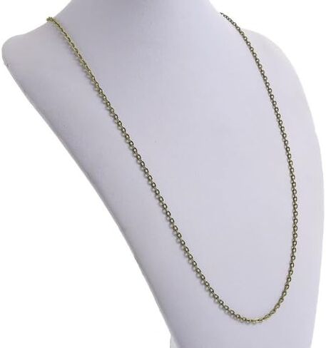 HDSupplies الكمية 12-30 بوصة العتيقة البرونزية مشبك جراد البحر سلسلة كابل مسطح قلادة - 4x3mm - لصنع المجوهرات in Kuwait
