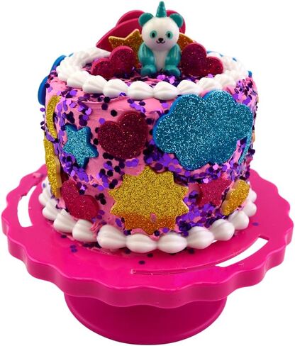PlayMonster Crafty Cakes — Magicorn Glitter Craft Kit — Design & Create Your Own Pretend Cake — Scented Crafty Cream with Surprise Toppers — Ages 5+ in Kuwait