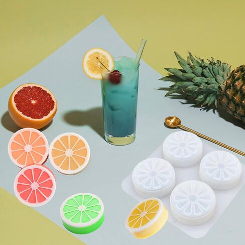 او ان ان بي ان ان 4 تجاويف على شكل برتقالي، قوالب صابون يدوية الصنع ثلاثية الابعاد على شكل ليمون، قالب كيك على شكل برتقال، قالب شوكولاتة ليمون للحرف اليدوية والشموع المعطرة وراتنج الايبوكسي والفخار in Kuwait