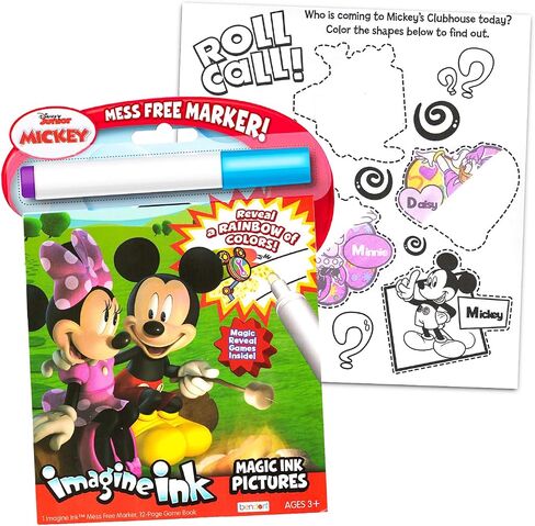 Disney Minnie Mouse and Mickey Mouse Imagine Ink Book Super Set (Bundle Includes Over 100 Stickers and Mess-Free Marker) in Saudi Arabia