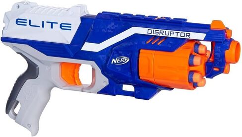 NERF N-Strike Elite Disruptor 6 Dart Rapid Fire NERF Gun Blaster Shoots 90 ft! (Twin Pack) in Saudi Arabia