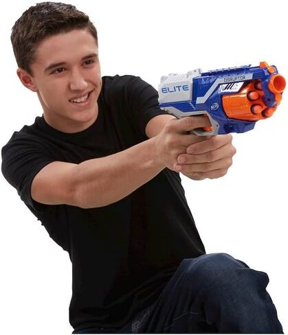 NERF N-Strike Elite Disruptor 6 Dart Rapid Fire NERF Gun Blaster Shoots 90 ft! (Twin Pack) in Saudi Arabia