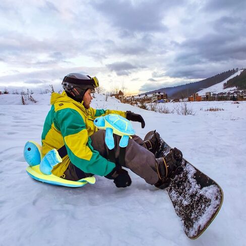 3 قطع من وسادات مؤخرة السلحفاة للتزلج على الجليد، مجموعة معدات حماية للتزلج على الجليد، واقيات الورك ثلاثية الأبعاد لطيفة للتزلج على الجليد، وسادة ركبة سلحفاة مبطنة للأطفال والكبار، حماية بكرة التزلج in Kuwait