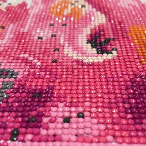 MXJSUA DIY 5D Diamond Painting Flamingo by Number Kits for Adults, Flamingo Diamond Painting Kits Round Drill Diamond Art Kits Picture Arts Craft for Home Wall Art Decor 12x16 inch in Saudi Arabia