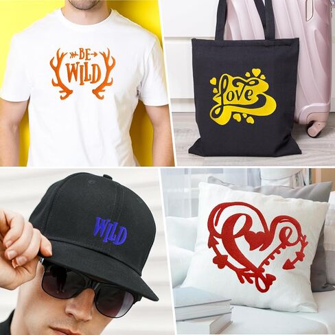 نفخة مكواة الفينيل المنقولة بالحرارة على لفة الفينيل HTV لآلة القطع، الضغط الحراري - سهلة القطع لفة الفينيل بالتسامي الحراري (8 ورق، 10 بوصة × 12 بوصة) in Kuwait