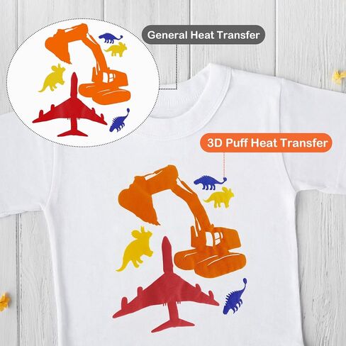 نفخة مكواة الفينيل المنقولة بالحرارة على لفة الفينيل HTV لآلة القطع، الضغط الحراري - سهلة القطع لفة الفينيل بالتسامي الحراري (8 ورق، 10 بوصة × 12 بوصة) in Kuwait