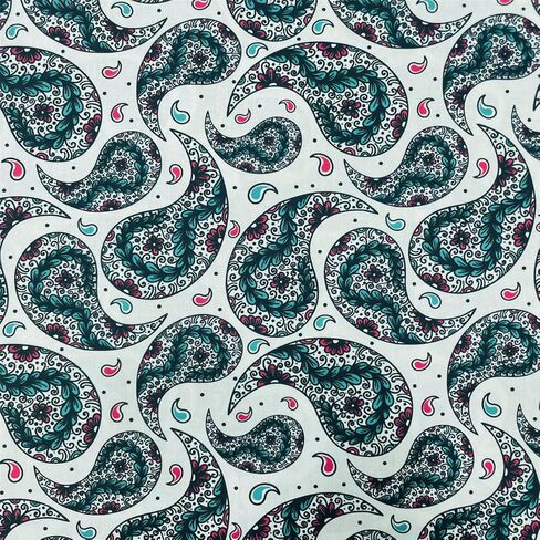 مجموعة من 6 قطع من قماش بيزلي بنمط رترو بنمط بوهيمي عتيق لتزيين المنزل والخياطة والحرف اليدوية، 18 × 22 انش، 6 قطع اس زد ار يو اي زد اف زد in Kuwait