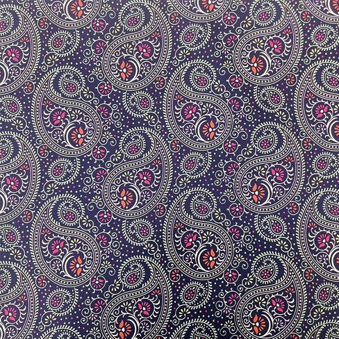 مجموعة من 6 قطع من قماش بيزلي بنمط رترو بنمط بوهيمي عتيق لتزيين المنزل والخياطة والحرف اليدوية، 18 × 22 انش، 6 قطع اس زد ار يو اي زد اف زد in Kuwait