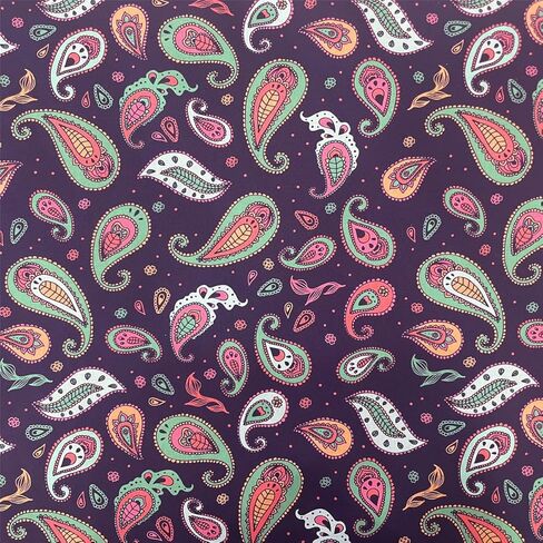 مجموعة من 6 قطع من قماش بيزلي بنمط رترو بنمط بوهيمي عتيق لتزيين المنزل والخياطة والحرف اليدوية، 18 × 22 انش، 6 قطع اس زد ار يو اي زد اف زد in Kuwait