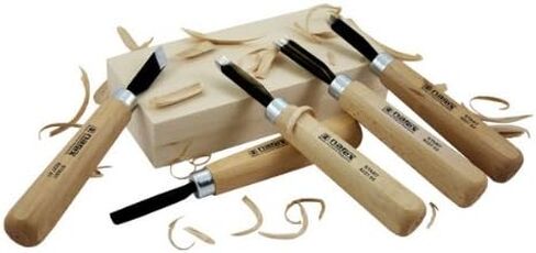 ناريكس مجموعة ازاميل نحت للمبتدئين مكونة من 5 قطع، 3 قطع واداة على شكل حرف V وازميل انحراف مشطوف مزدوج 869200 in Kuwait