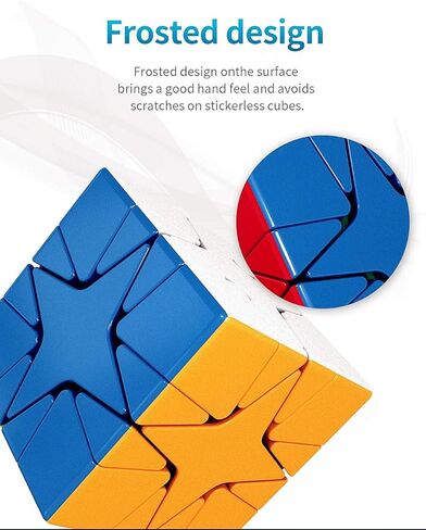 LiangCuber MoYu Meilong Polaris Speed Cube MoYu MeiLong Polaris Cube Mofang jiaoshi Magic Cube Puzzle Cube Classroom Stickless 57mm in Kuwait