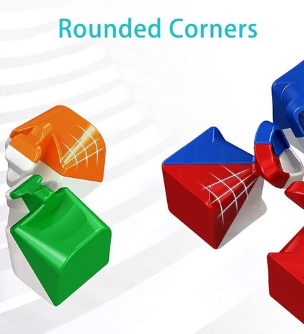 مكعب سرعة مغناطيسي مويو ميلونج 3×3 بدون ملصقات من فاننكسيز، مكعب سحري 2 متر in Kuwait