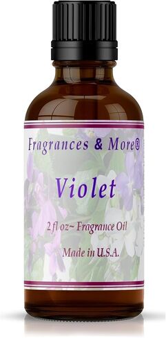زيت عطري بنفسجي، رائحة لصنع الصابون وصنع الشموع، يستخدم مع موزعات، زجاجة كهرمانية بسعة 2 اونصة مع قطارة اوروبية لسهولة التوزيع، زيت عطري. in Kuwait