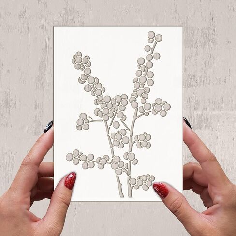Stencil (6"x8") Amazing Flowers Wildflowers FLONZ Decorative Stencil Template for Wall Painting Scrapbooking and Cake Decoration in Saudi Arabia