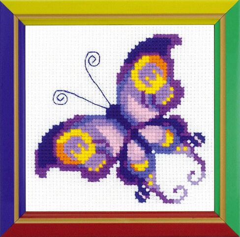 RIOLIS Counted Cross Stitch Kit 5"X5"-Amethyst Butterfly (10 Count) -RHB171 in Saudi Arabia