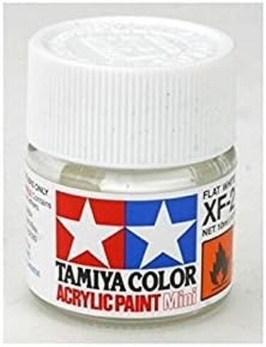 Tamiya USA TAM81702 Acrylic Mini X-F2 Flat White 1/3 Oz in Saudi Arabia