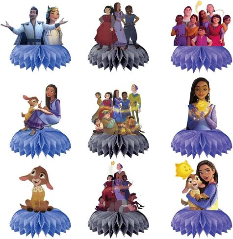 9Pcs Wish Party Centerpiece Table Decoration Birthday Table Topper Room Decor Party Supplies Favor in Kuwait