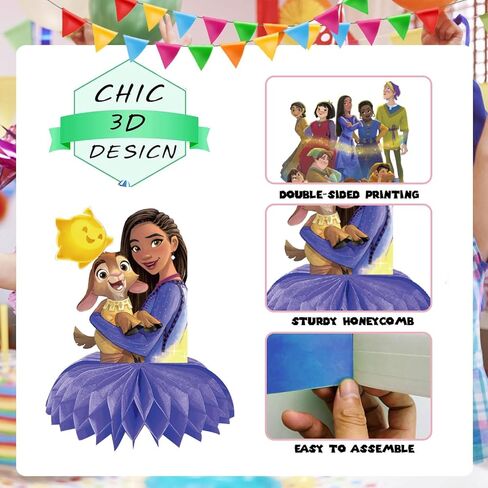 9Pcs Wish Party Centerpiece Table Decoration Birthday Table Topper Room Decor Party Supplies Favor in Kuwait