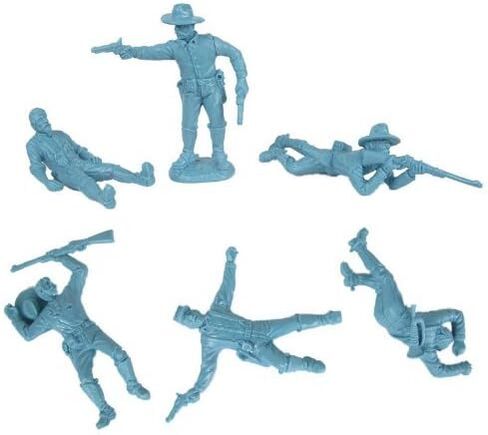 Civil War Dismounted Cavalry with Casualties Plastic Army Men: 12 piece set of LIGHT BLUE 54mm Figures - 1:32 scale in Saudi Arabia