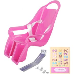 DRBIKE Doll Bike Seat for Girls Bike - Doll Carrier Attachment for 18"-22" American Girl Dolls & Stuffed Animals, Kids Bike Accessories, Fits Most 12-20 Inch Kids Bike