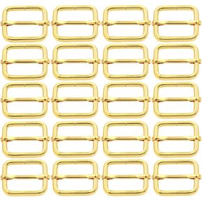 BIKICOCO مشبك معدني لضبط الشرائح ثلاثي الانزلاقات مع شريط مركزي متحرك، للأشرطة، 1 × 0.8 بوصة in Kuwait