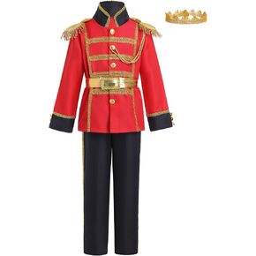 IDOPIP Boys Prince Charming Costume Prince Dress up Medieval Royal Prince Outfit Costume for Toddler Kid Boy HalloweenCosplay in Kuwait