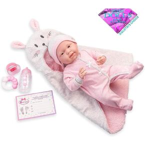 JC Toys - La Newborn Royal Collection| 15.5" Soft Body Baby Doll and Accessories | Designed by Berenguer Made in Spain | Ages 2+ | Royal Gift Set in Kuwait