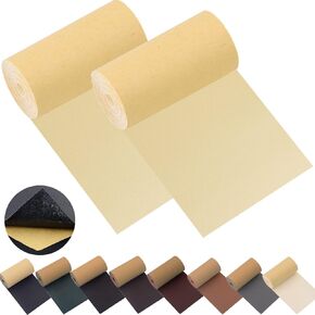 Leather Repair Patch Tape for Couches 2packs kit 3X55inch Self-Adhesive refinisher cuttable for Furniture Sofa Vinyl Car Seats Couch Chairs Shoes First Aid Patch Fix(crazy horse dark Brown, 3X55 inch) in Saudi Arabia