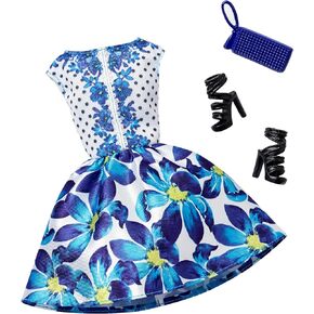 Barbie Blue Floral Gown Complete Look Fashion Pack in Saudi Arabia