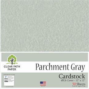 Clear Path Paper - Parchment Sea Blue Cardstock - 8.5 x 11 inch - 65Lb Cover - 50 Sheets