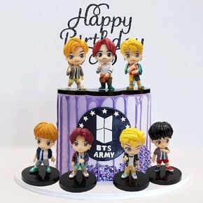 يورونيت 7 قطع من مجسمات تزيين الكعك لتزيين الكيك والحفلات واعياد الميلاد والحفلات الرائعة لتزيين الكب كيك in Kuwait