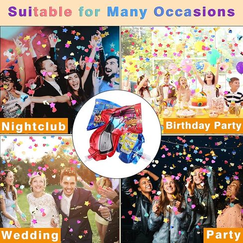 مسدس ألعاب نارية قابل للنفخ - 20 قطعة من مدافع القصاصات، احتفال بالألعاب النارية المحمولة، أنواع مختلفة من الألعاب النارية، الحفلات، الاحتفالات، عيد الميلاد، الاحتفال، مستلزمات الأحداث in Kuwait