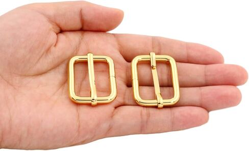 BIKICOCO مشبك معدني لضبط الشرائح ثلاثي الانزلاقات مع شريط مركزي متحرك، للأشرطة، 1 × 0.8 بوصة in Kuwait