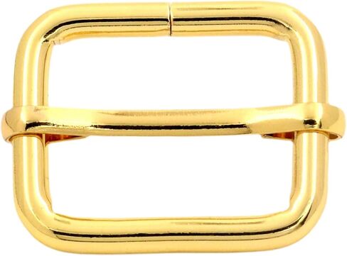 BIKICOCO مشبك معدني لضبط الشرائح ثلاثي الانزلاقات مع شريط مركزي متحرك، للأشرطة، 1 × 0.8 بوصة in Kuwait