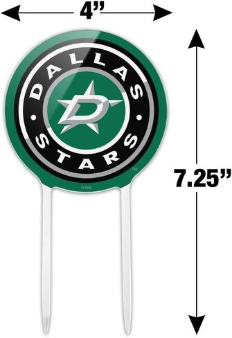 GRAPHICS & MORE Acrylic NHL Dallas Stars Logo Cake Topper Party Decoration for Wedding Anniversary Birthday Graduation in Saudi Arabia
